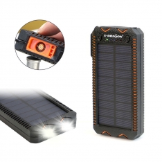 Saulės baterija (PowerBank) su el.žiebtuvėliu