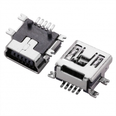 Lituojamas Lizdas Mini USB SMD 5 Pin