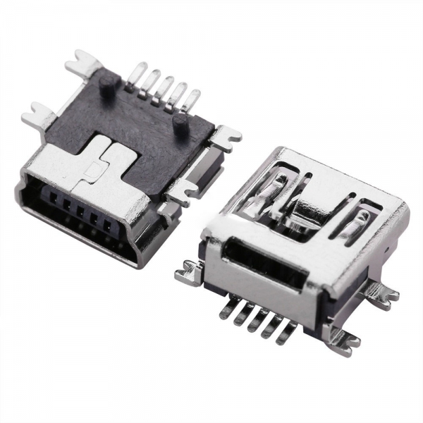 Lituojamas Lizdas Mini USB SMD 5 Pin