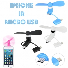 Micro USB- iPhone ventiliatorius