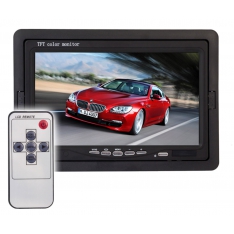 Bevielė vaizdo kamera automobilio galinio vaizdo stebėjimui + LCD 7"