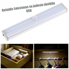 LED Lempa Su Judesio Jutikliu USB