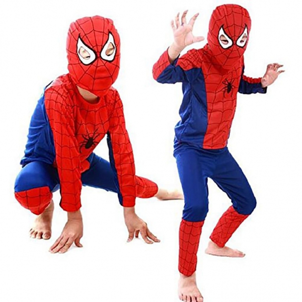 Vaikiškas žmogaus voro kostiumas