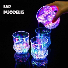 Stiklinė su LED