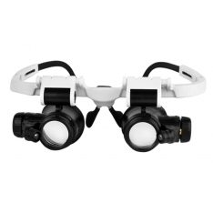 Padidinimo akiniai su LED apšvietimu