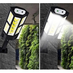 LED saulės lempa su nuotolinio valdymo pulteliu