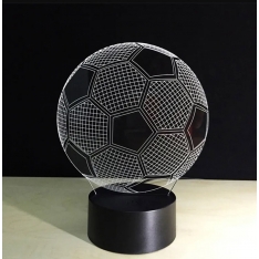 Dekoratyvinė LED lempa, futbolo kamuolio formos