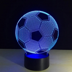 Dekoratyvinė LED lempa, futbolo kamuolio formos