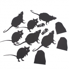 Helovino lipdukai "Žiurkės"