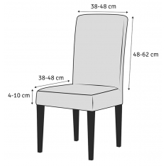 Universalus kėdės užvalkalas (ruda spalva)