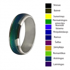 Žiedas keičiantis spalvą