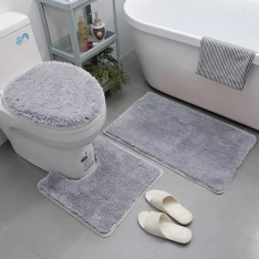 3-dalių, vonios kilimėlių rinkinys