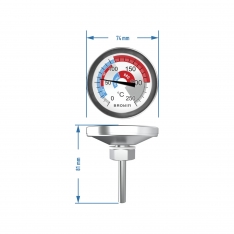 BBQ termometras (0°C iki +250°C)