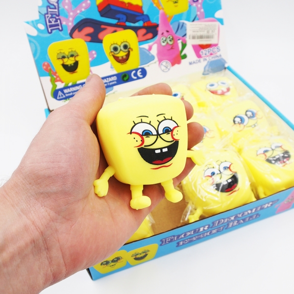 Minkomas žaislas "squeeze SPONGEBOB"