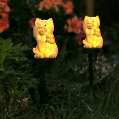 Saulės LED lempa "Katė"
