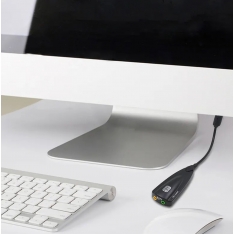 USB garso plokštė su Vitrual 7.1CH sistema