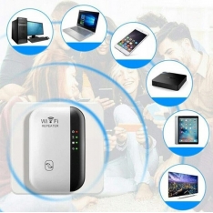 Kartotuvo 2,4 GHz signalo stiprintuvas Baltas