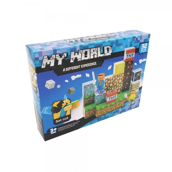 Minecraft statybinių blokelių rinkinys 32 vnt.