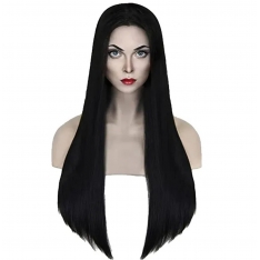 Juodas perukas 80cm
