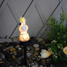 LED saulės sodo lempa – Papūga