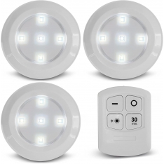 3X Led lemputės su pulteliu