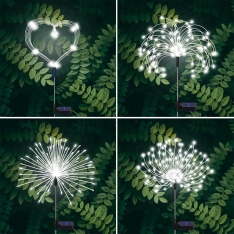 Sodo dekoracijos "Firework", 2 vnt. (Geltona)