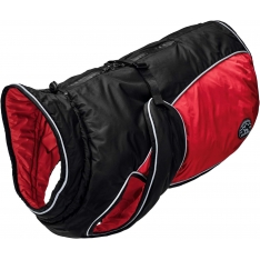 HUNTER OUTDOOR žieminis šunų paltas, juodai raudonas, dydis 25