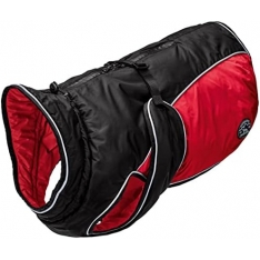 HUNTER OUTDOOR žieminis šunų paltas, juodai raudonas, dydis 80