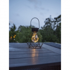Saulės energija įkraunama LED lempa „Edison“