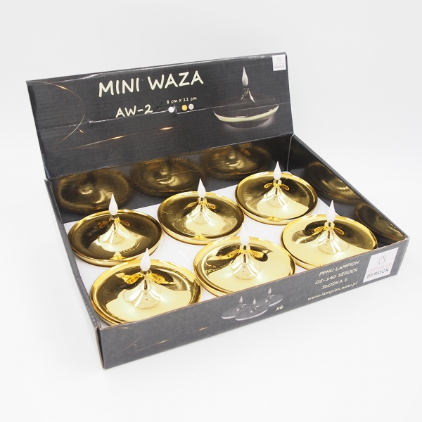 Dekoratyvinė LED žvakė „Mini Waza“ (AW-2), auksinė