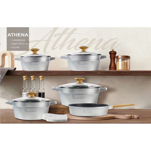 Puodų rinkinys OFSE "Athena silver"