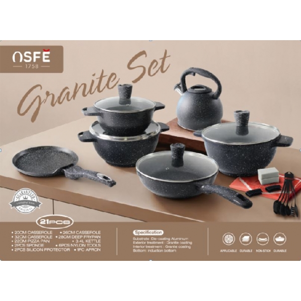 Puodų rinkinys OFSE "Granite"
