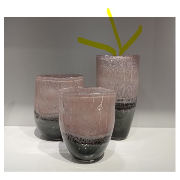 Stiklinė vaza – 17×11×37 cm | Forma Lumo kolekcija