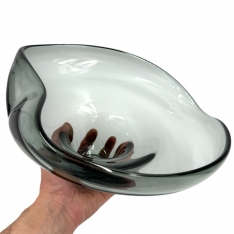 Stiklinė dubenėlio formos dekoracija, 33×16 cm