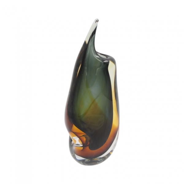 Stiklinė vaza „Forma Lumo“ – 13×8×30 cm