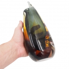 Stiklinė vaza „Forma Lumo“ – 13×8×30 cm