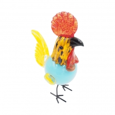 Stiklinė dekoracija „Gaidys“ – 14×10.5×28 cm