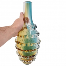 Dekoratyvinė stiklo vaza 19 × 44,5 cm