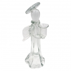 Stiklinė figūrėlė – angelas, 14x13x34 cm