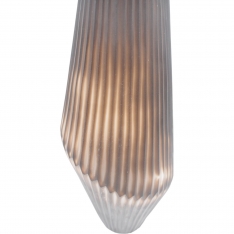 Stiklinė vaza su dekoratyviniais burbulais, 19×32 cm