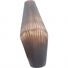 Stiklinė vaza su dekoratyviniais burbulais, 19×32 cm