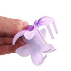 Plaukų segtukas „Gėlė“ – violetinės spalvos