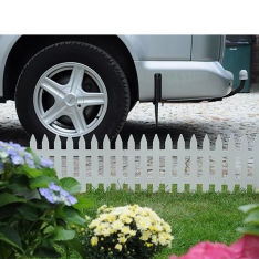 Dekoratyvinė plastikinė sodo tvorelė „Garden Classic“ 3,5 m (balta)