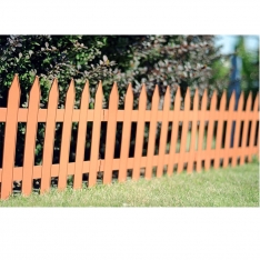 Dekoratyvinė plastikinė sodo tvorelė „Garden Classic“ 3,5 m (ruda)