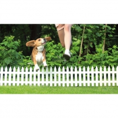 Dekoratyvinė plastikinė sodo tvorelė „Garden Classic“ 3,5 m (ruda)