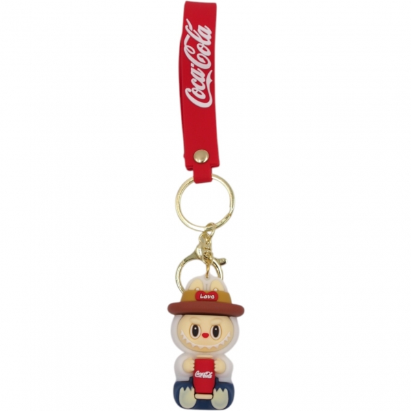 Cola pakabukas raktams su Labubu figūrėle