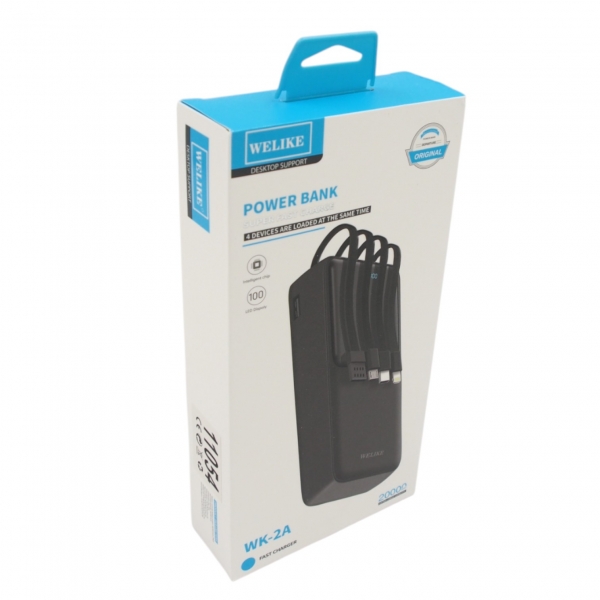 Išorinis akumuliatorius (Power Bank) WELIKE WK-2A 20000 mAh