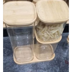 Stikliniai maisto saugojimo indeliai