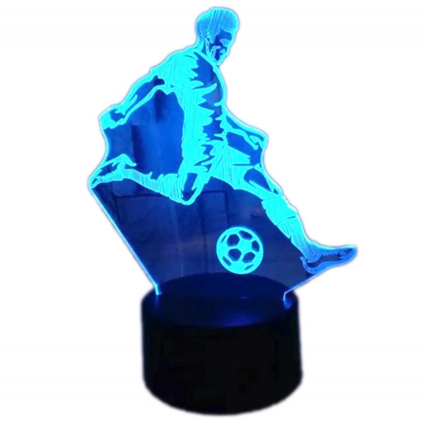 LED naktinė lempa futbolininko formos
