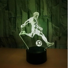 LED naktinė lempa futbolininko formos